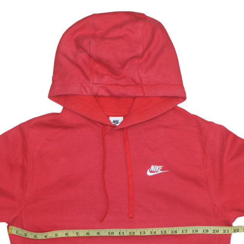 Nike Men's Red Pullover Hoodie Small Classic Logo