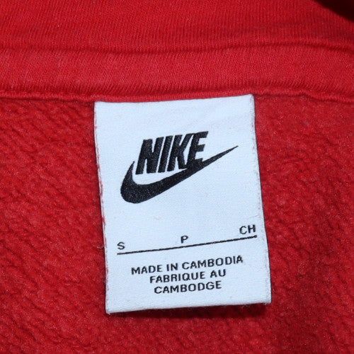 Nike Men's Red Pullover Hoodie Small Classic Logo