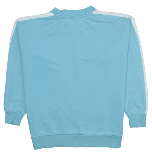 Puma Women Blue Crew Neck Pullover Sweatshirt Size M