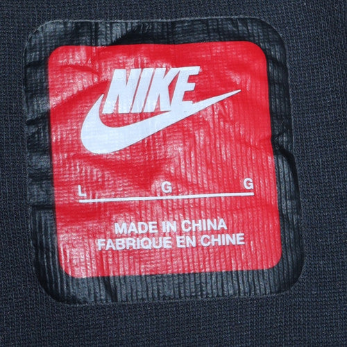 Nike Men's Black Full Zip Hoodie Size L Fleece Jacket