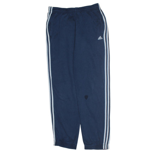 Adidas Men Blue Essentials Sweatpants M Regular Fit Fleece