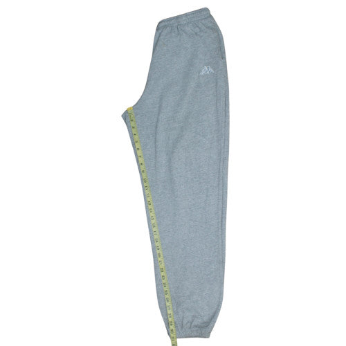 Kappa Men's Grey XL Fleece Sweatpants with Logo