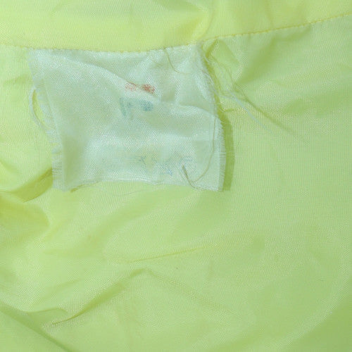 Fila Men's Navy Blue Yellow Lined Full Zip Windbreaker Jacket Size 42