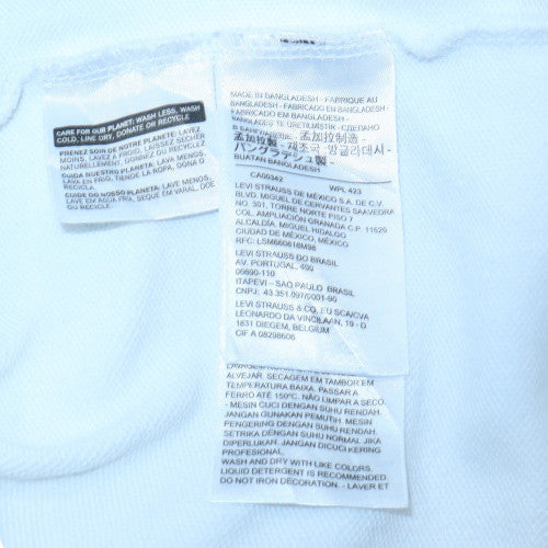 Levi's Womens White Pullover Hoodie L Graphic Print Cotton Blend