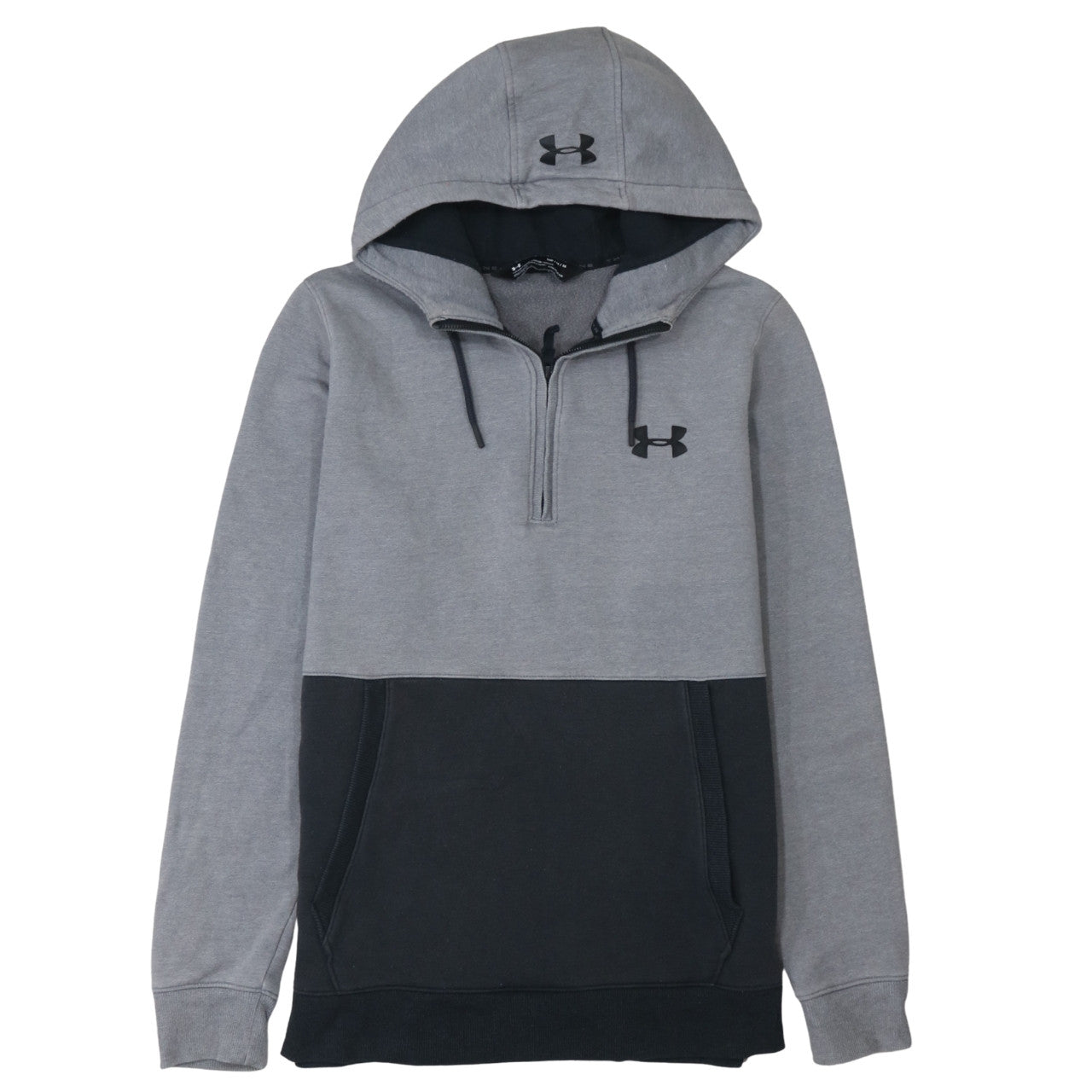 Under Armour Men's Grey 1/2 Zip ColdGear Hoodie Size M
