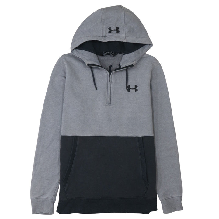 Under Armour Men's Grey 1/2 Zip ColdGear Hoodie Size M