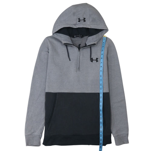 Under Armour Men's Grey 1/2 Zip ColdGear Hoodie Size M