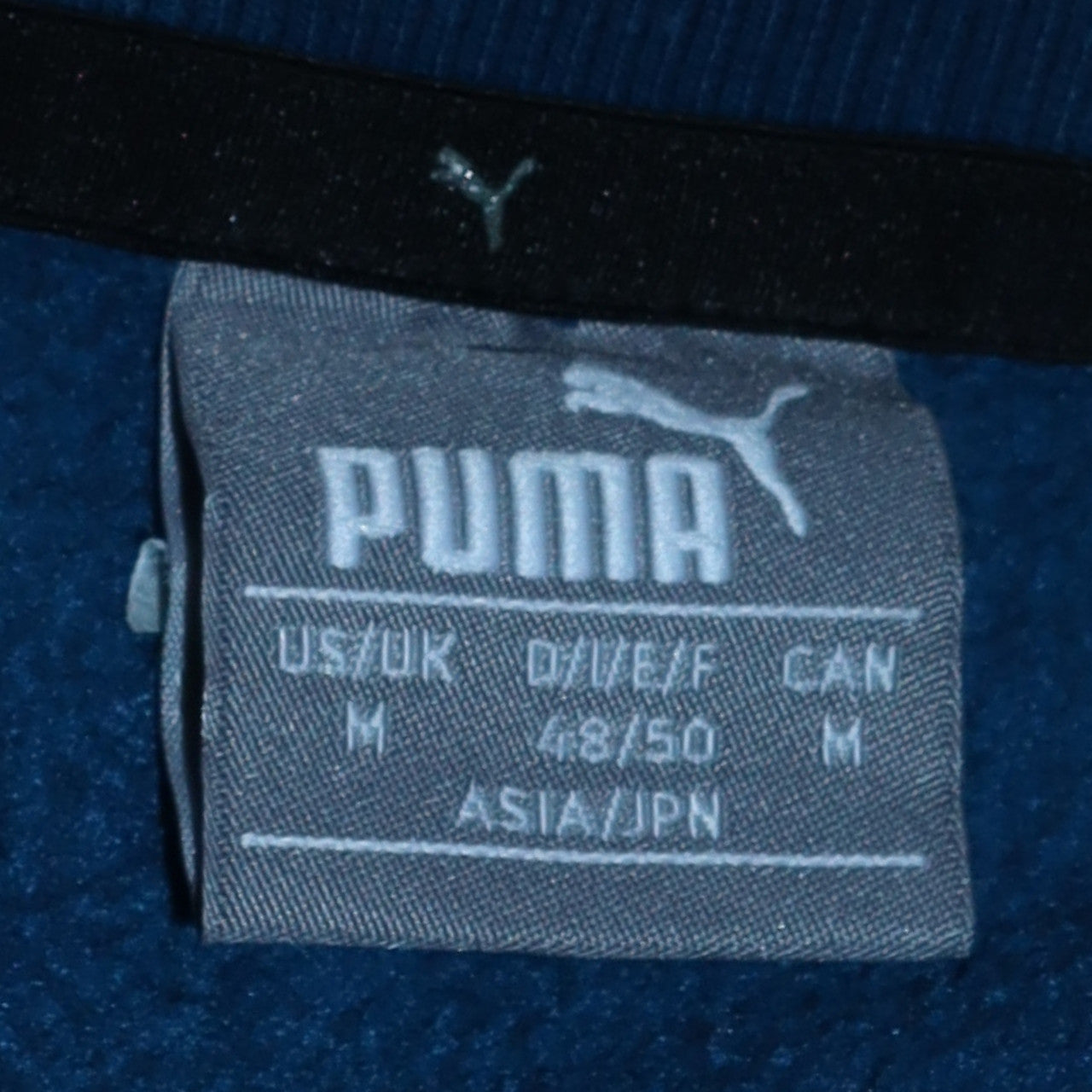 Puma Men's Blue Crew Neck Logo Pullover Sweatshirt M
