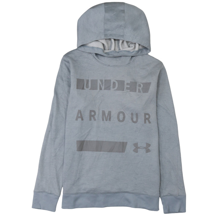 Under Armour Men’s Grey Pullover Hoodie M Sports Fleece Logo
