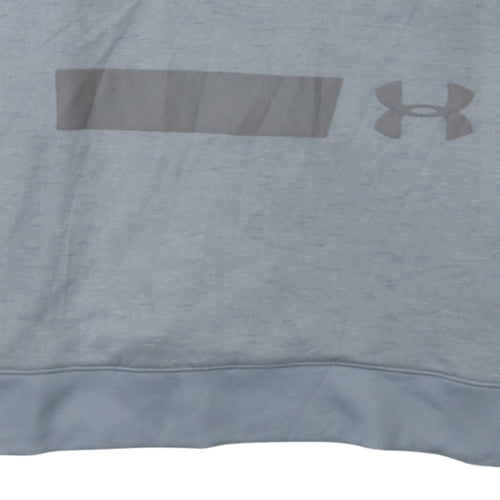 Under Armour Men’s Grey Pullover Hoodie M Sports Fleece Logo