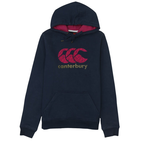 Canterbury Women's Navy Hoodie Size 12 Pullover Cotton Blend