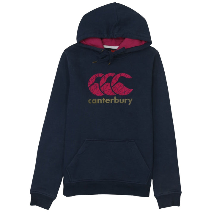 Canterbury Women's Navy Hoodie Size 12 Pullover Cotton Blend