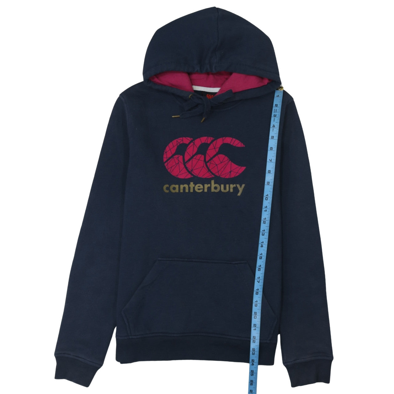 Canterbury Women's Navy Hoodie Size 12 Pullover Cotton Blend