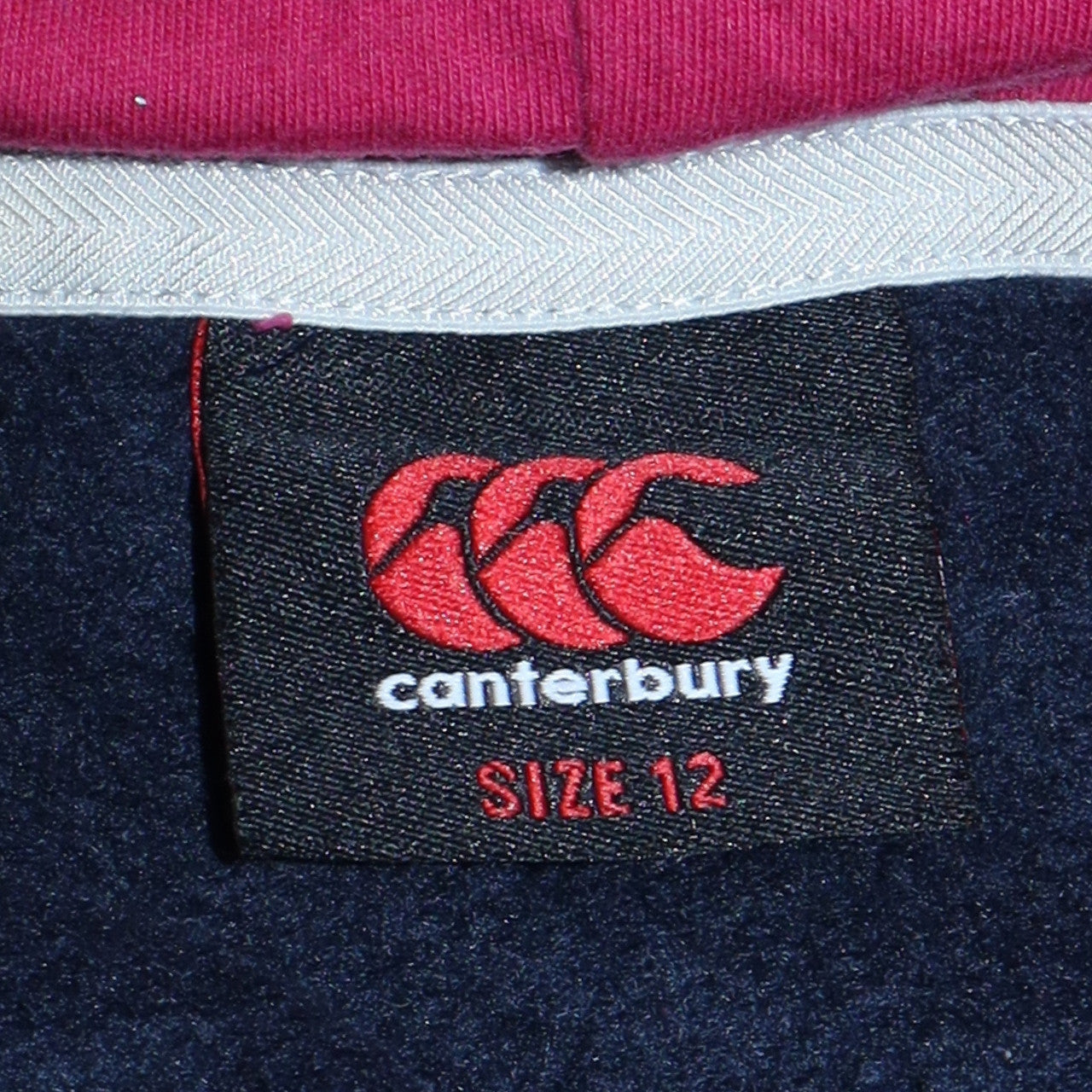 Canterbury Women's Navy Hoodie Size 12 Pullover Cotton Blend