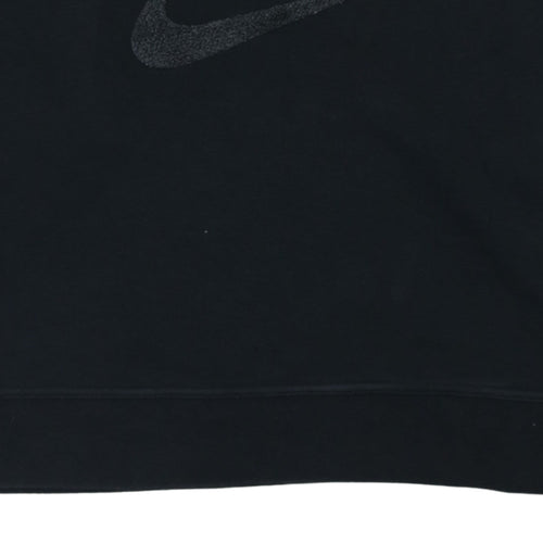 Nike Women Black Dri-Fit Pullover Sweatshirt Size S Crew Neck
