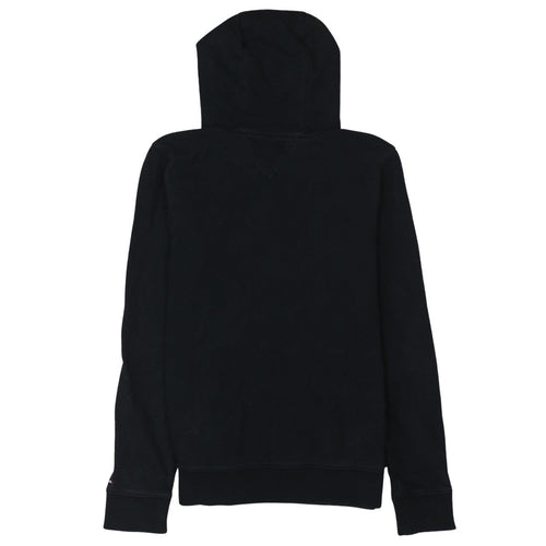 Tommy Hilfiger Boys Black Cotton Pullover Hoodie Size 164 Regular Fit