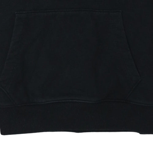 Tommy Hilfiger Boys Black Cotton Pullover Hoodie Size 164 Regular Fit