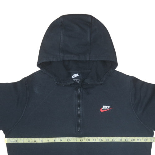 Nike Men's Black L Fleece 1/2 Zip Hoodie Sweatshirt