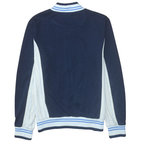 Fila White Line Men's Blue Bomber Jacket XS Wool Blend Retro Style