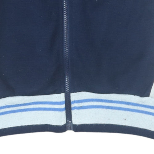 Fila White Line Men's Blue Bomber Jacket XS Wool Blend Retro Style