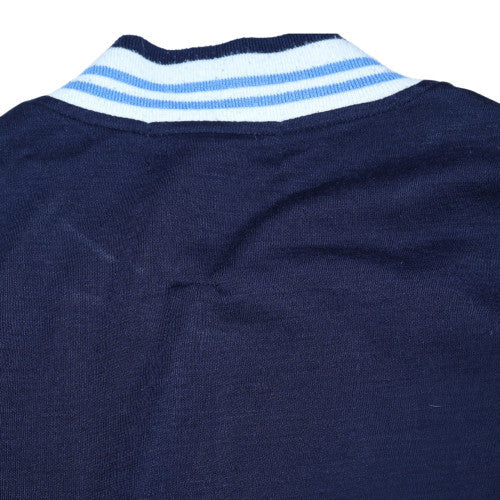 Fila White Line Men's Blue Bomber Jacket XS Wool Blend Retro Style