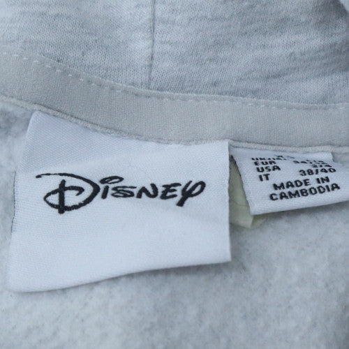 Disney Women Grey XS Pullover Hoodie Stitch Graphic Print