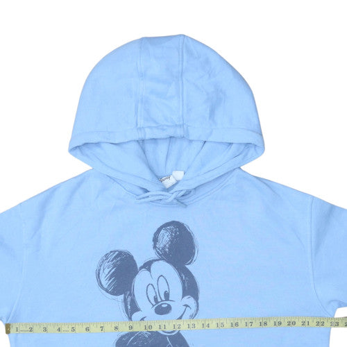 Disney Women's Blue Mickey Mouse Pullover Hoodie Size M 12/14