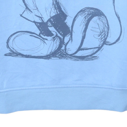 Disney Women's Blue Mickey Mouse Pullover Hoodie Size M 12/14