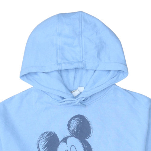 Disney Women's Blue Mickey Mouse Pullover Hoodie Size M 12/14