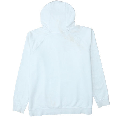 Nike Men's White XL Pullover Hoodie with Logo Graphic Print
