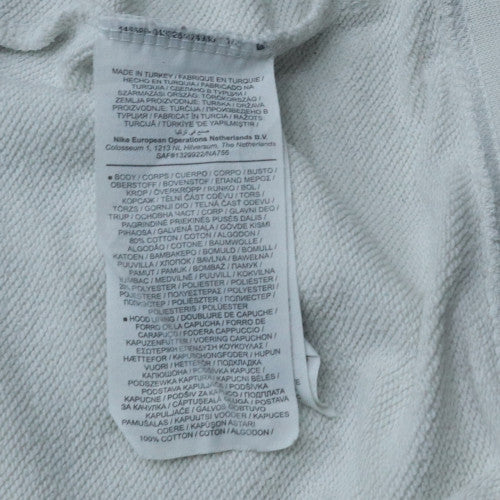 Nike Men's White XL Pullover Hoodie with Logo Graphic Print