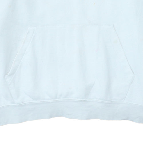 Nike Men's White XL Pullover Hoodie with Logo Graphic Print