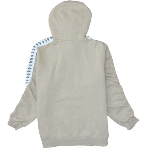 Nike Men's Beige Pullover Hoodie L Fleece Logo Sportswear