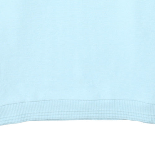 FILA Women Sky Blue Crew Neck Pullover Sweatshirt L Cotton Blend