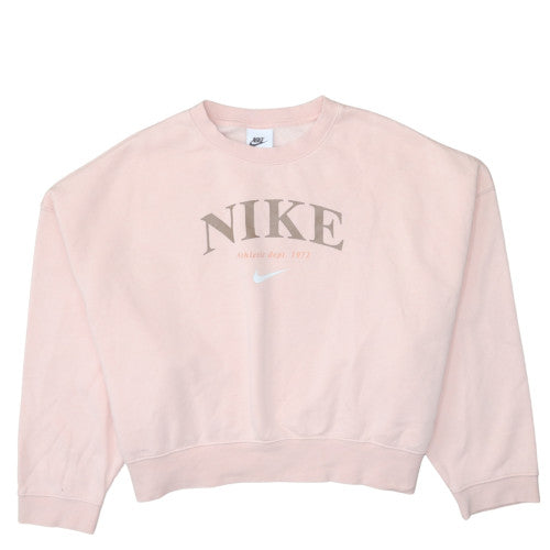 Nike Teens Pink Crew Neck Pullover Sweatshirt L 146-156cm
