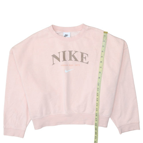 Nike Teens Pink Crew Neck Pullover Sweatshirt L 146-156cm