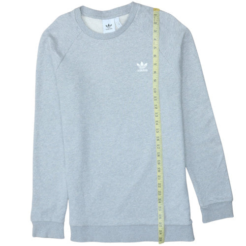 adidas Men's Grey Crew Neck Pullover Sweatshirt Size M