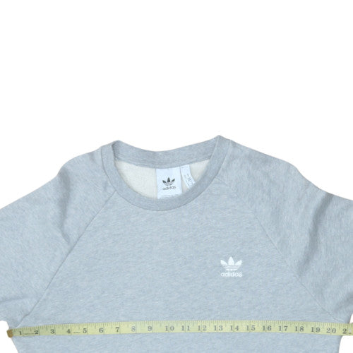 adidas Men's Grey Crew Neck Pullover Sweatshirt Size M