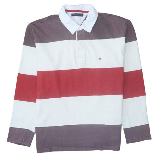 Tommy Hilfiger Men’s Multicoloured Striped Henley Sweatshirt M