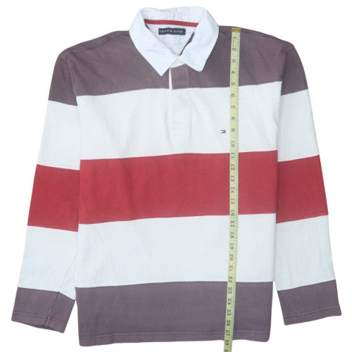 Tommy Hilfiger Men’s Multicoloured Striped Henley Sweatshirt M