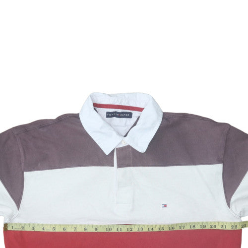 Tommy Hilfiger Men’s Multicoloured Striped Henley Sweatshirt M