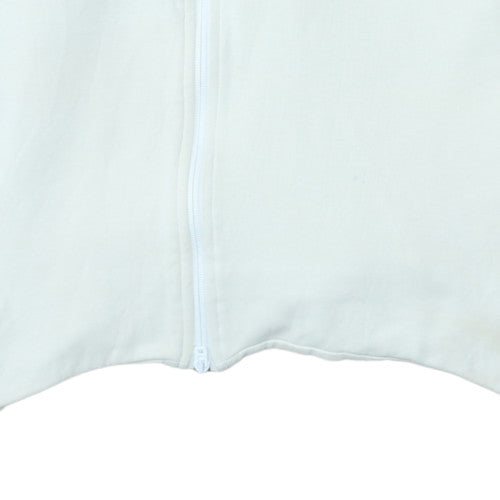 Nike Men's White Full Zip Hoodie Small Lightweight Fleece Zip Pocket
