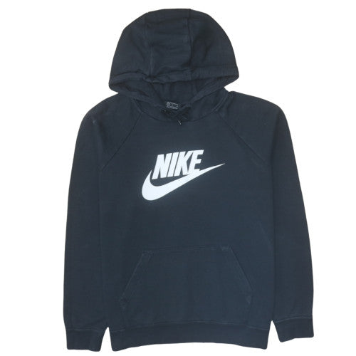 Nike Men's Black Large Pullover Hoodie with Logo Print