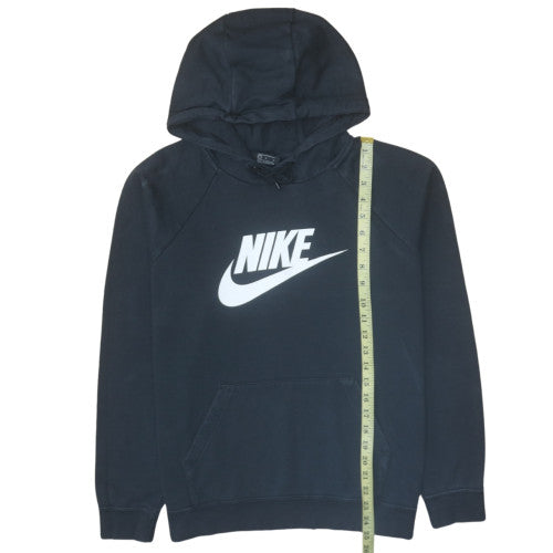 Nike Men's Black Large Pullover Hoodie with Logo Print
