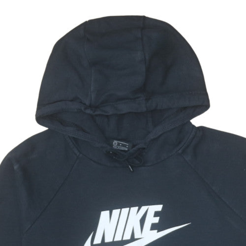 Nike Men's Black Large Pullover Hoodie with Logo Print