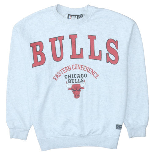 NBA Chicago Bulls Grey Sweatshirt Men 2XS Crew Neck Pullover Classic