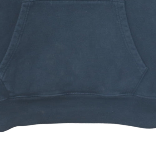 Levi's Men Blue Pullover Hoodie L Graphic Logo Fleece Sweatshirt