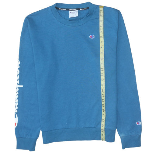 Champion Men's Blue Pullover Crew Neck Sweatshirt Size L