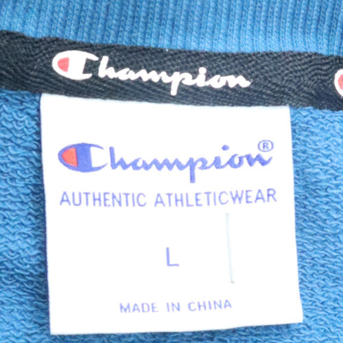 Champion Men's Blue Pullover Crew Neck Sweatshirt Size L