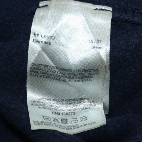 Lee Mens Blue Crew Neck Regular Fit Cotton Sweatshirt M